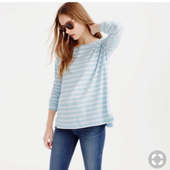 J. Crew Tops - J. Crew Deck Striped Long Sleeve Tee *NWT*
